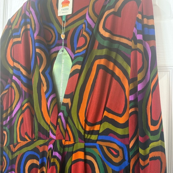 FARM Rio Multicolor Heart Long Sleeve Dress - Picture 4 of 8